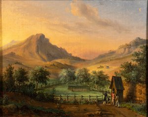 Tumba de Napoleón en la Isla de Santa Elena en el Valle de Geranio de Francois Edme Ricois