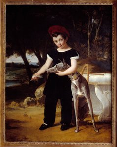 Retrato del Duque de Burdeos (1820-1883), Conde de Chambord en el Chateau de Villeneuve l