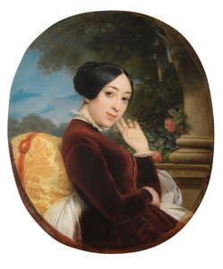 Retrato de la cantante y compositora Pauline Viardot 1821-1910, 1844