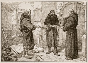 Recepción de Lanfranc por Herlwin, ilustración de 