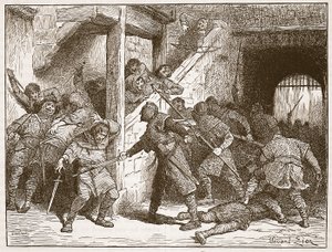El motín en Dover, ilustración de 