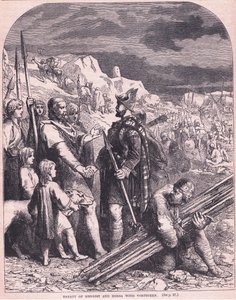 Tratado de Hengist y Horsa con Vortigern AD 600 de Francois Edouard Zier