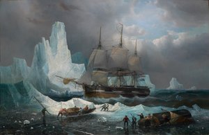 El HMS "Erebus" en el hielo