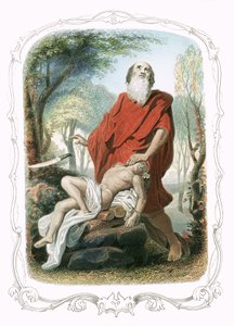 Abraham ofreciendo a Isaac de Francois Feyen Perrin