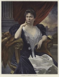 Retrato de Madame la Cometesse de Kersaint de Francois Flameng