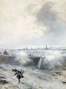 Sitio de Arras, bajo Luis XIII, Guerra de los Treinta Años, 1640 finales del siglo XIX principios del siglo XX de Francois Flameng