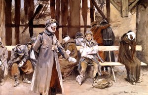 El hospital de campaña de Francois Flameng