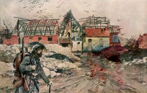 Las ruinas de Ablain-Saint-Nazaire, Artois, Francia, 18 de diciembre de 1915, 1926
