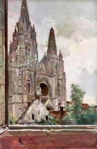 Las Ruinas de la Abadía de Saint Jean des Vignes, Soissons, Francia, 17 de mayo de 1915, 1926 de Francois Flameng