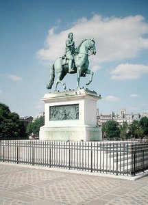 Estatua ecuestre de Enrique IV (1553-1610) 1818 (bronce) de Francois Frederic Lemot
