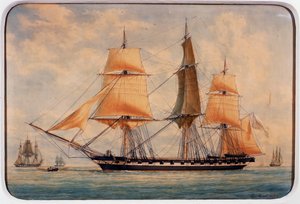 La corbeta La Favorita de Francois Geoffroy Roux