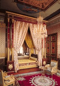Dormitorio de la Reina Hortense de Beauharnais (1783-1837) de Francois Honore Georges Jacob Desmalter