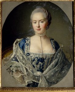 Retrato de la princesa Daria Petrovna Saltykova (Saltykoff) (nee Chernysheva de Francois Hubert Drouais