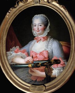 Retrato de Jeanne Antoinette Poisson, Marquesa de Pompadour (conocida como Madame de Pompadour) de Francois Hubert Drouais