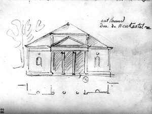 Boceto arquitectónico de 