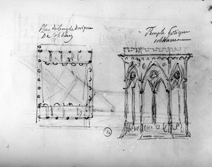 Boceto arquitectónico de 