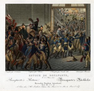 Napoleón regresando de la isla de Elba