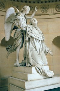 La apoteosis de Luis XVI (1754-93), también llamado Luis XVI sostenido por un ángel, 1825