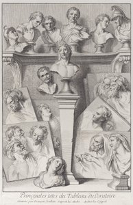 Cabezas después del Ecce Homo, 1720-78 de Francois Joullain