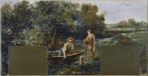 Boceto para el ayuntamiento de Nogent-sur-Marne: Idilio junto al agua de Francois Lafon