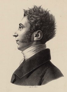 Retrato de Franz Xavier Wolfgang Mozart 1791-1844, 1820s de Francois Le Villain
