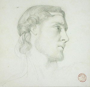 Estudio de cabeza de Francois Leon Benouville
