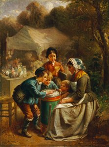 El vendedor de juguetes, 1860 de Francois Louis Lanfant de Metz