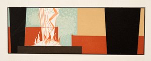 Ilustración gráfica de Prometeo Encadenado de Esquilo, pub. 1941 de Francois Louis Schmied