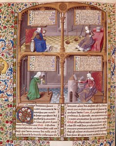 Las cuatro virtudes cardinales: Prudencia, Fortaleza, Continencia y Justicia