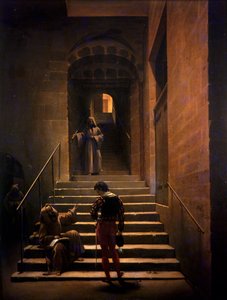 Interior de convento en Roma de Francois Marius Granet
