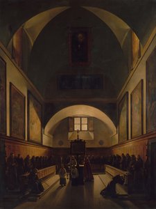 El coro de la iglesia de los capuchinos en Roma