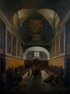 El coro de la Iglesia de los Capuchinos, Roma, 1817