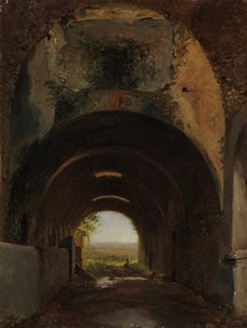 Vista en los establos de la Villa de Mecenas, Tívoli