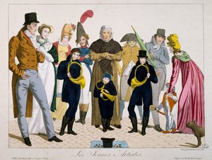 Jóvenes artistas, impresión, Francia de Francois Nicolas Martinet