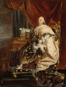 Rey Luis XVIII, c.1816-18 (óleo sobre lienzo)