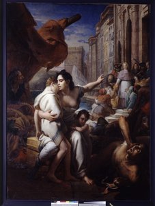 Monseñor de Belsunce durante la Plaga de Marsella de Baron François Pascal Simon Gérard