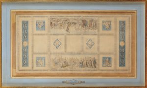 Estudio para el techo pintado de la biblioteca en el Conservatorio, 1812 de Francois Pascal Simon Gerard