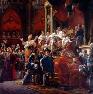 La coronación del rey Carlos X, 29 de mayo de 1825 en la Catedral de Reims (detalle)