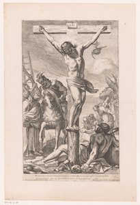 Cristo aan het kruis Y habiendo averiguado al centurión, le preguntó (...) (título sobre objeto) de Francois Perrier