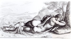 Hermafrodita en los Jardines Borghese, c.1653 de Francois Perrier