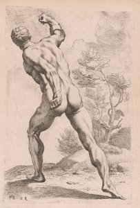 El Gladiador Borghese, vista trasera (lámina 29)