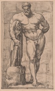 El Hércules Farnesio, vista frontal [lámina 2]