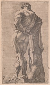 El Hércules Farnesio, visto desde atrás [lámina 4] de Francois Perrier