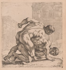 Los luchadores Medici, vista lateral, girados a la derecha [lámina 35]