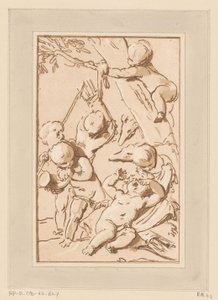 Amors en reposo después de la caza de Francois Philippe Charpentier