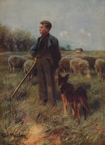 El joven pastor, c. 1915 de Francois Pieter ter Meulen