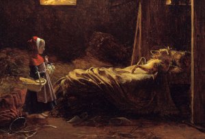 Caperucita Roja (detalle) de Francois Richard Fleury