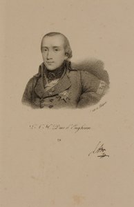 Louis Antoine Henri de Bourbon (1772-1804) Duque de Enghien con el Uniforme de Condé de Francois Seraphin Delpech
