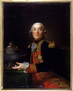 Retrato de Georges Peville el Pelley. Corsario, oficial naval, almirante, ministro de la marina. Pintura de François - Valentin Gazard. Museo de la Vieja Granville
