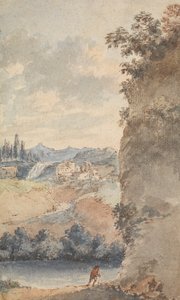 Paisaje italiano de Francois Vivares